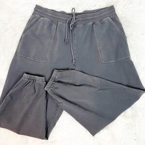 MADEWELL DARK GRAY TERRY CLASSIC DRAWSTRING JOGGERS PANTS WOMENS SZ XXL